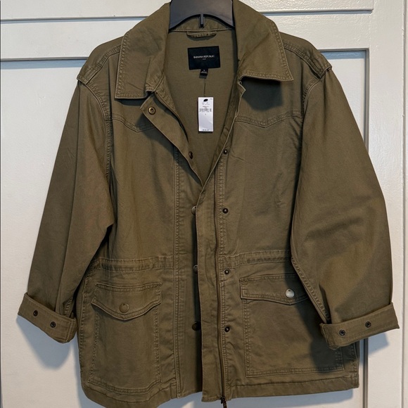 Banana Republic Factory Jackets & Blazers - Banana Republic Factory Utility Jacket in Olive.         Free shipping